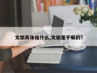 文旅具体指什么,文旅是干嘛的?